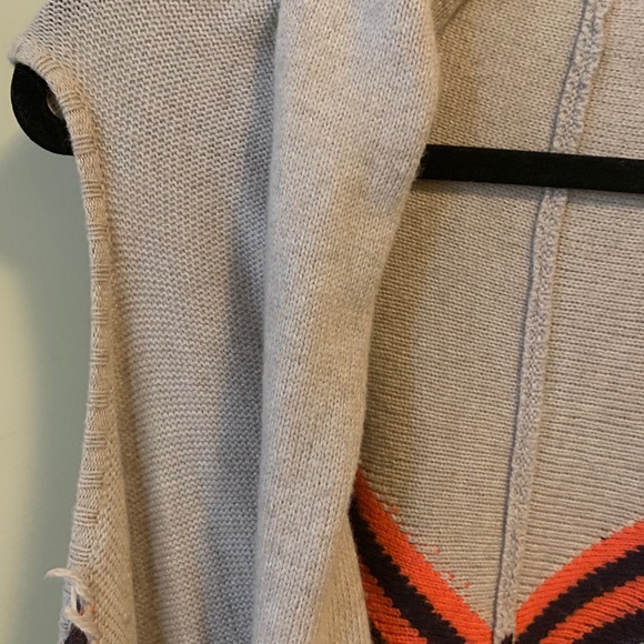 Ella Moss Deva Vest Fringe Tribal Knit Cardigan XS - Picture 11 of 14